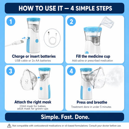 Zuvelly Breathe Easy Baby Nebulizer